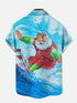 Men's Christmas Funny Graphic Short Sleeve Hawaiian Shirt